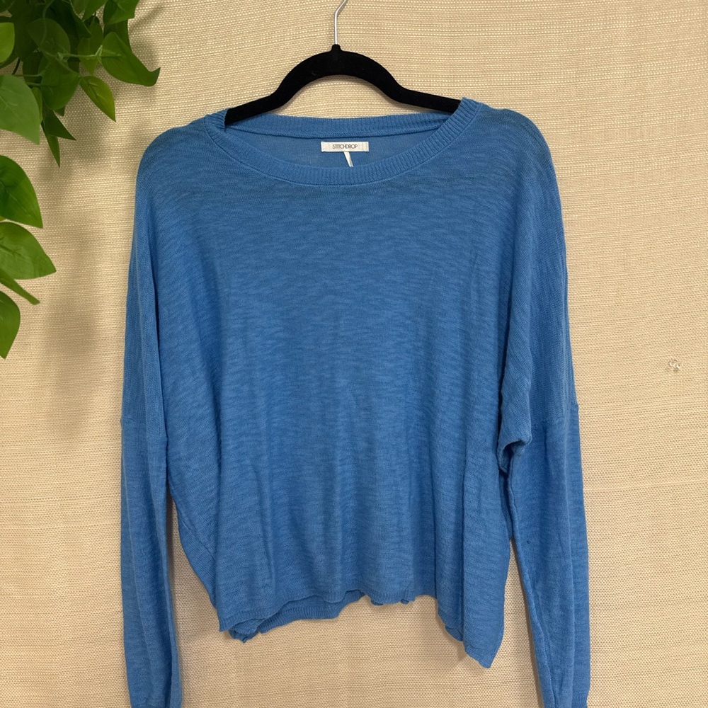Chicology Blue Long Sleeve Women's Top